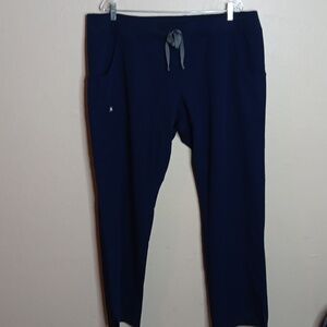 FIGS Kade Cargo Scrub Pants In Navy NWT